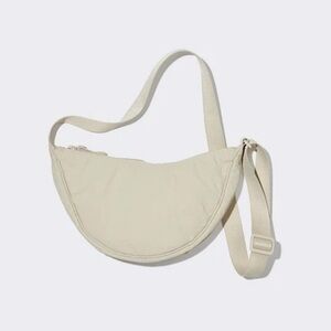 NWOT: cream/white uniqlo crossbody bag